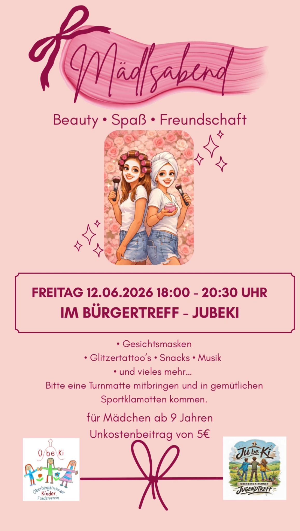 Flyer JUBEKI - MÄDELSABEND